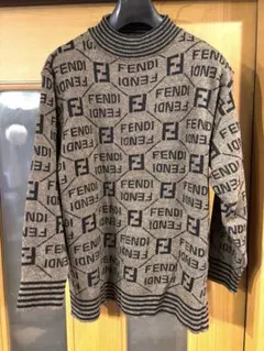 #FENDI ロゴパターン#レディース #ハイネックニット#セーター#お洒落#L