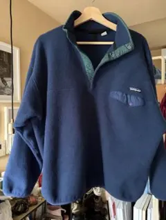 90s パタゴニア シンチラ スナップT フリース XL ネイビー カナダ製