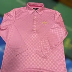 他*願様 キャロウェイゴルフCallaway チェック柄 ピンク長袖シャツ Lサ