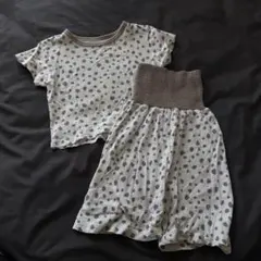 ドット柄ベビーパジャマセット（95cmまで）