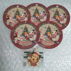 ディズニークリスマス　クリスマスカード　チャーム　ジャングルカーニバル