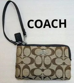 ⭐️美品⭐️COACH リストレット ポーチ　シグネチャー 総柄クラッチ