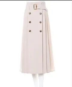 プリーツ切替トレンチ／スカート ベルト付き フリーサイズ INGNI