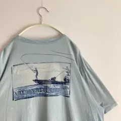 90s~ ヴィンテージ レトロ US古着 半袖 Tシャツ 釣り フィッシング 船