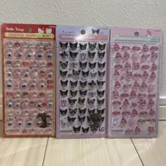 BONBON DROP mini シール キティ クロミ マイメロ3枚セット