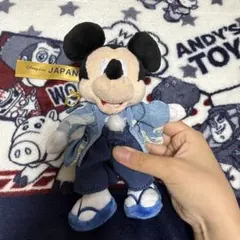 ミッキーマウス 袴姿 ディズニーストア JAPAN ぬいぐるみキーホルダー