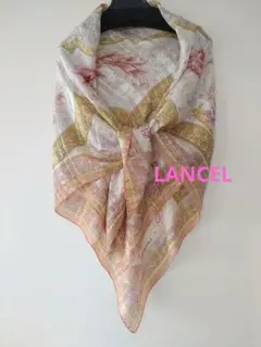 【美品】LANCEL シルク花柄スカーフのサムネイル