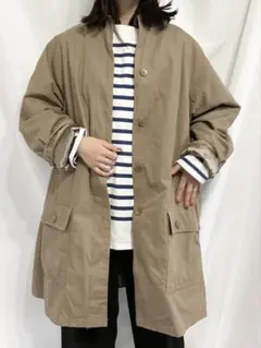 ベージュコート ステンカラーコート LONDON FOG ビジネスのサムネイル