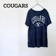 ❤️セール中❤️✨️一点もの✨️COUGARS VネックTシャツ ネイビー