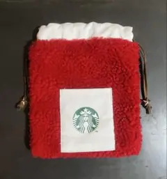 スターバックス　Starbucks 巾着 ボア