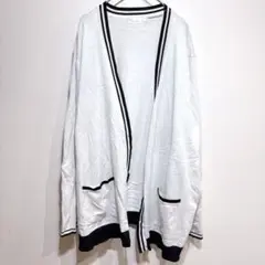 【訳あり】89TH + MADISON カーディガン 3X 大きいサイズ 白 黒
