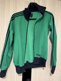 adidas ジャージ グリーン/ネイビー 2XS