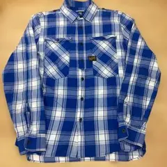 G-STAR RAW 青と白のチェック長袖シャツ S 美品のサムネイル
