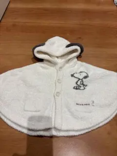 【美品】gelato pique×スヌーピー　ポンチョ70-80cm