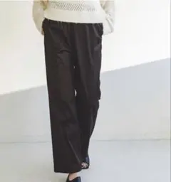 NOBLE♡ストレッチサテンイージーパンツ