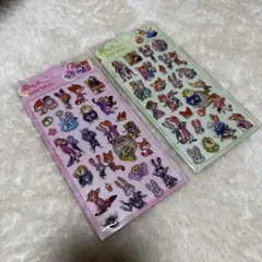 2枚セット　ズートピア　ステッカー　3Dシール　ボンボンドロップシール風