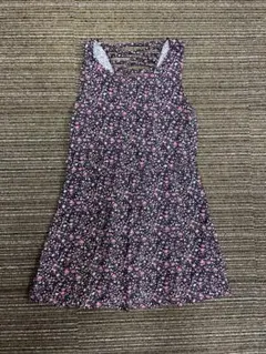 花柄 ノースリーブ チュニック S
