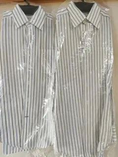 ストライプワイシャツ Mサイズ 2枚セット BRUNO FILLEGLI