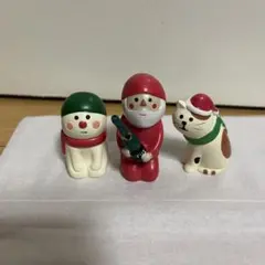 デコレ　コンコンブル　クリマスセット　サンタ　ネコ　スノーマン　クリスマス