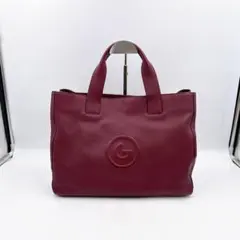 GRES グレ 大容量トート 本革 ボルドーのサムネイル