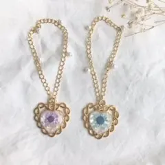 バックチャーム　ハンドメイド　バッグ　チャーム　ゴールド　フラワー