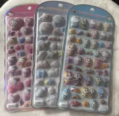 コットンパフィ キティ ドラえもん シールセット シナモロール