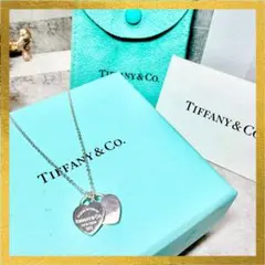 新品仕上済 TIFFANY ティファニー リターントゥ ダブルハート ネックレス