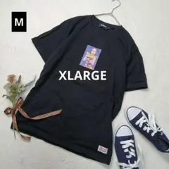 2044ꕤエクストララージ Tシャツ 雑誌風デザイン【M】黒 ストリート メンズ