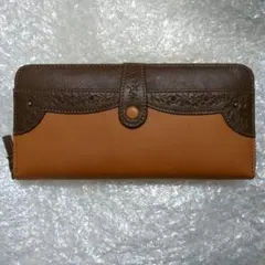 新品未使用 本革 ラウンドファスナー長財布 フェランド