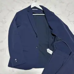 未使用 デサント セットアップ スーツ ビジネス ネイビー XL 大きい