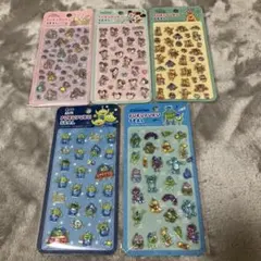 ディズニー ぷくぷくシール 5種類 セット