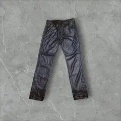 AZUL フェイクレザーパンツ 黒 Y2K メンズL