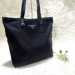 PRADA ナイロントートバッグ ブラック 白タグ158 ririファスナー 