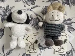 ジェラートピケ スヌーピー ぬいぐるみ スヌーピー＆シュローダー