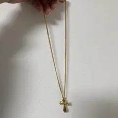 ゴールド 十字架 ネックレス　18Kメッキ