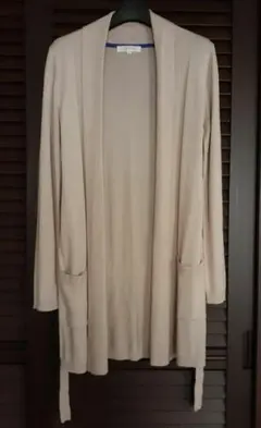 【美品】grove ベージュ ロングカーディガン Mサイズ