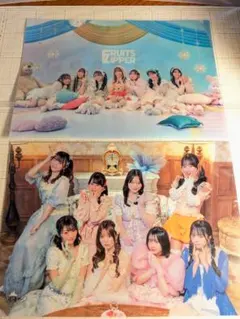 FRUITS ZIPPER　クリアファイル　フルーツジッパー