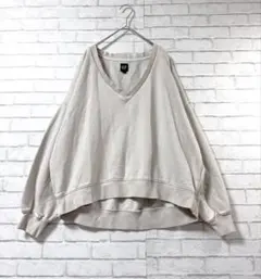 【ギャップ/GAP】オーバーサイズVネックスウェットLトレーナーゆったり