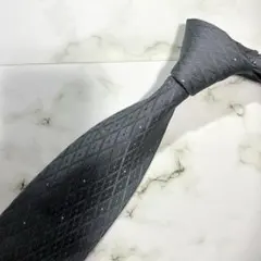 美品✨　GUCCI グッチ　ネクタイ　グレー　ジャガード