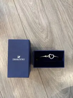 Swarovski ハート型 ゴールド ブレスレット