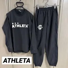 【セットアップ】ATHLETA ピステ上下セット Mサイズ/ブラック×ホワイト