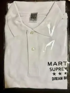 MARTY SUPREMEマーティシュプリーム ホワイト ポロシャツ M パルコ