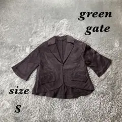 green gate グリーンゲート (S) ショート丈ジャケット 柄物 七分袖のサムネイル