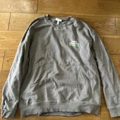 H&M 地球グラフィック クルーネック スウェット XL