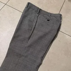 UNIQLO グレー チェック　スラックス　W73