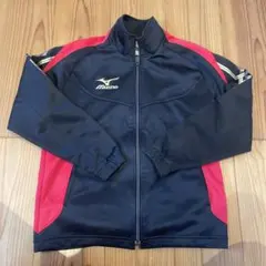 Mizuno ジャージ 黒/赤 ゴールドロゴ