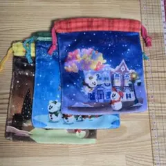 TDR クリスマス　巾着袋3枚セット