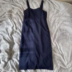 u*い様 UNITED ARROWS ネイビー キャミワンピース ロングワンピー