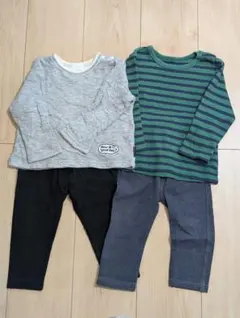 ユニクロ 80 春服 上下2組 4枚セット まとめ売り 男の子