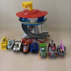 パウ・パトロール 車両と基地 セット